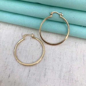 ARGOLA G FECHO ITALIANO BANHADO A OURO