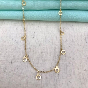 CHOKER MEDALHAS BANHADO A OURO