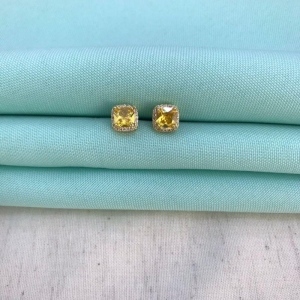 BRINCO AURORA CITRINO BANHADO A OURO