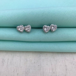 BRINCO CORAÇÃO DUO BANHADO A PRATA