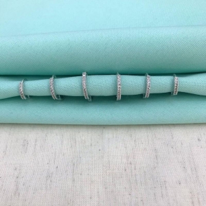 TRIO DE ARGOLA ZIRCÔNIA BANHADO A PRATA