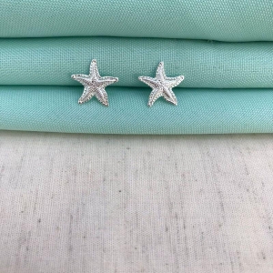 BRINCO ESTRELA DO MAR M BANHADO A PRATA