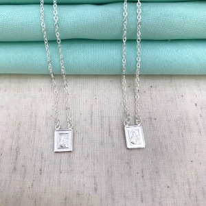 ESCAPULÁRIO NOSSA SENHORA E JESUS BANHADO A PRATA