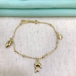 TORNOZELEIRA MARE BANHADO A OURO