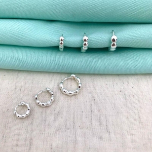 TRIO ARGOLA GOMOS BANHADO A PRATA