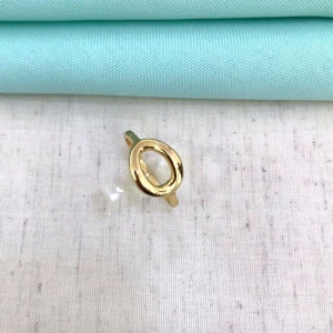 ANEL VAZADO BANHADO A OURO