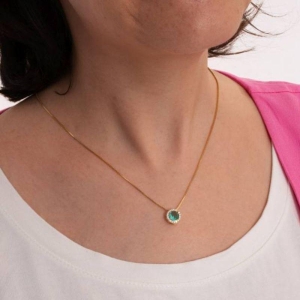 CONJUNTO CICLO DE AMOR ZIRC BANHADO A OURO