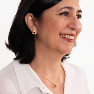 CONJUNTO MIRA RUBI BANHADO A OURO