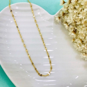 CHOKER MALHA COFFEE BANHADA OURO