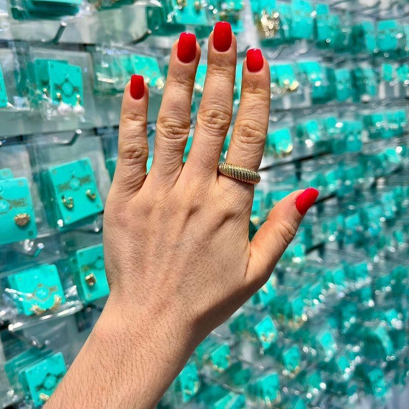 ANEL COLISEU BANHADO A OURO