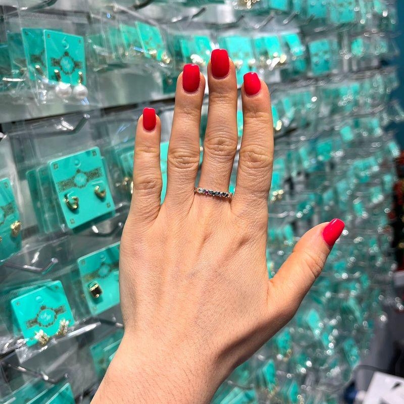 ANEL CORAÇÃO ZIRCÔNIA COLORIDA BANHADO A PRATA