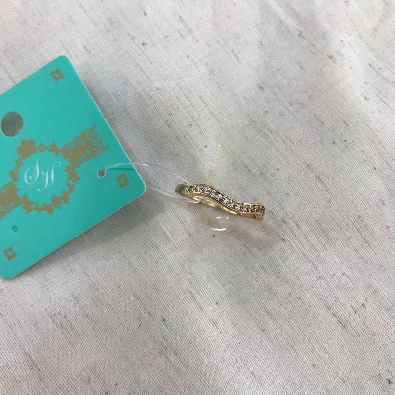 ANEL MARE EM ZIRCÔNIA BANHADO A OURO