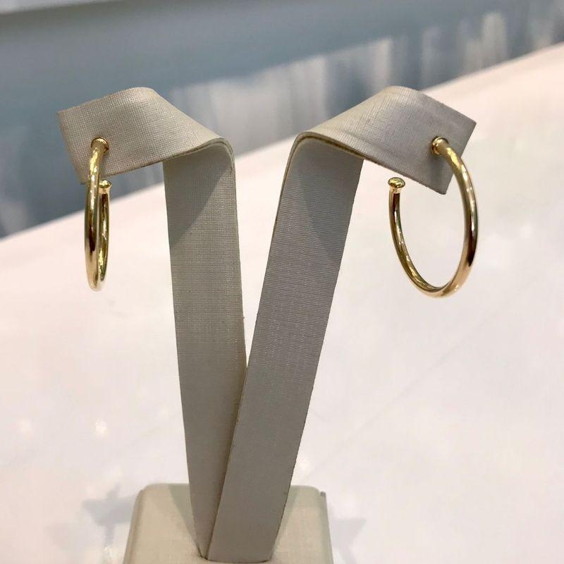 ARGOLA CLÁSSICA BANHADO A OURO