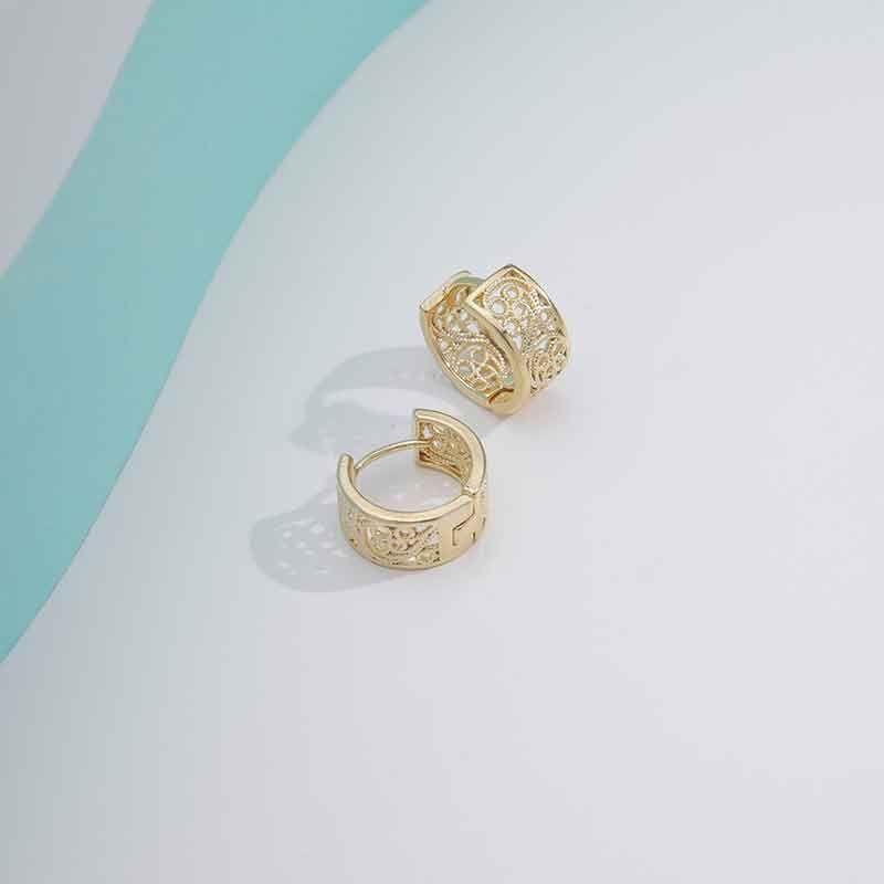 ARGOLA MADRID BANHADO A OURO