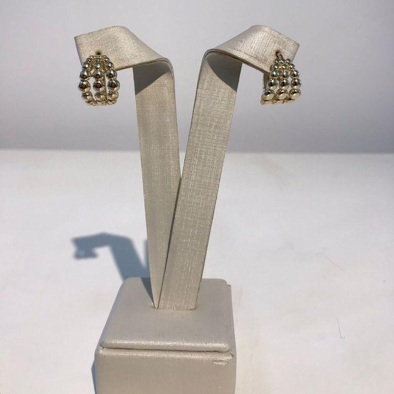 ARGOLA MINI ESFERAS JEWELRY BANHADO A OURO