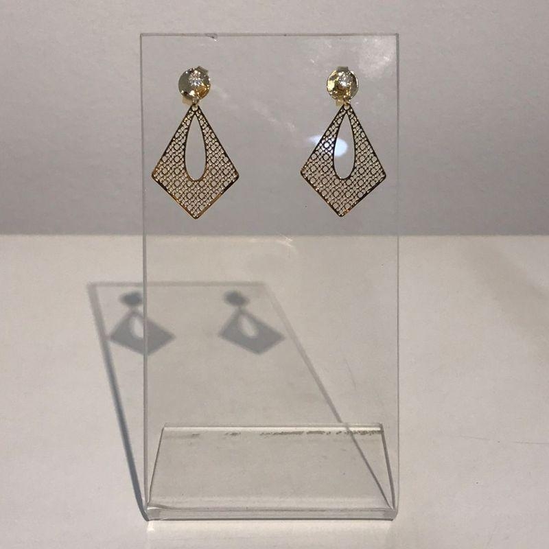 BRINCO FLUIR RENDA BANHADO A OURO