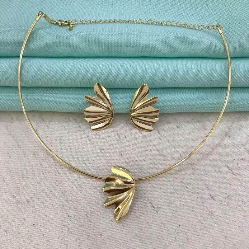 BRINCO LIBERTY ORGÂNICO BANHADO A OURO