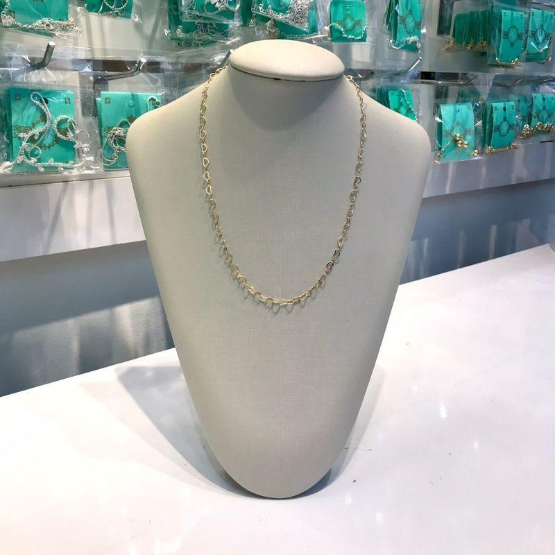 CHOKER MINI CORAÇÃO VAZADO BANHADO A OURO