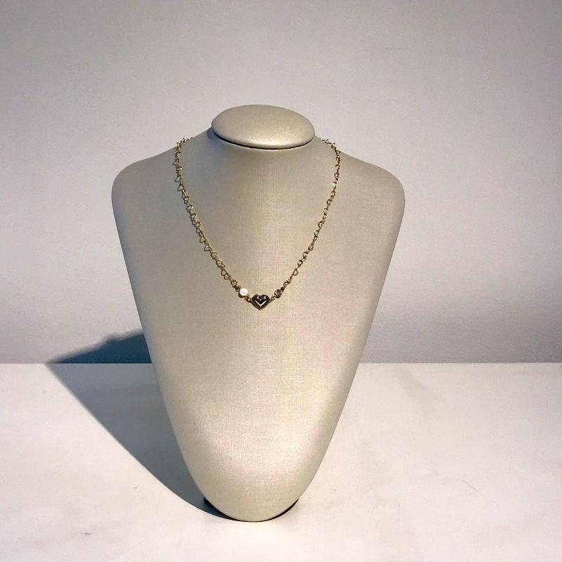 CHOKER TIFFANY CORAÇÃO BANHADO A OURO