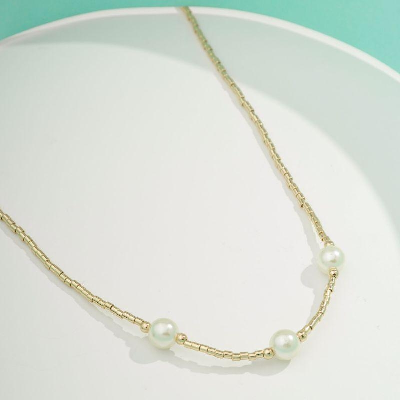 COLAR CANUTILHO COM PÉROLA BANHADO A OURO