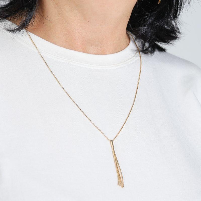 COLAR FRANJA 50CM BANHADO A OURO