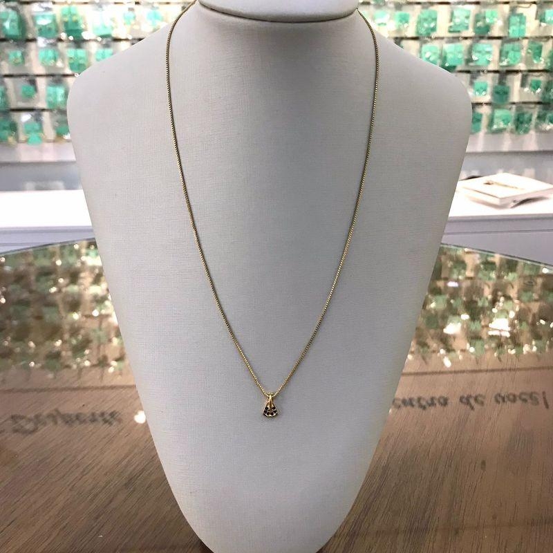 COLAR NOSSA SENHORA APARECIDA BANHADO A OURO