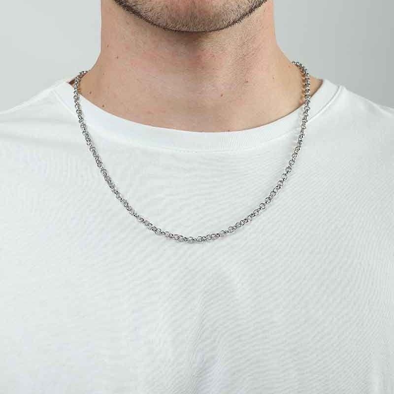 CORRENTE ELO PORTUGUÊS MASC AÇO INOXIDÁVEL