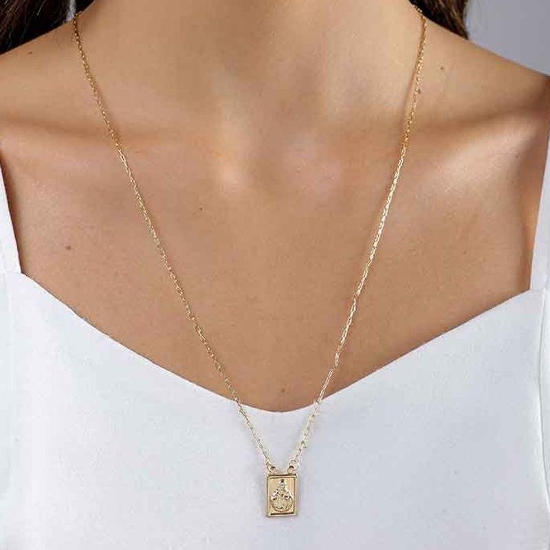 ESCAPULÁRIO UNISSEX BANHADO A OURO