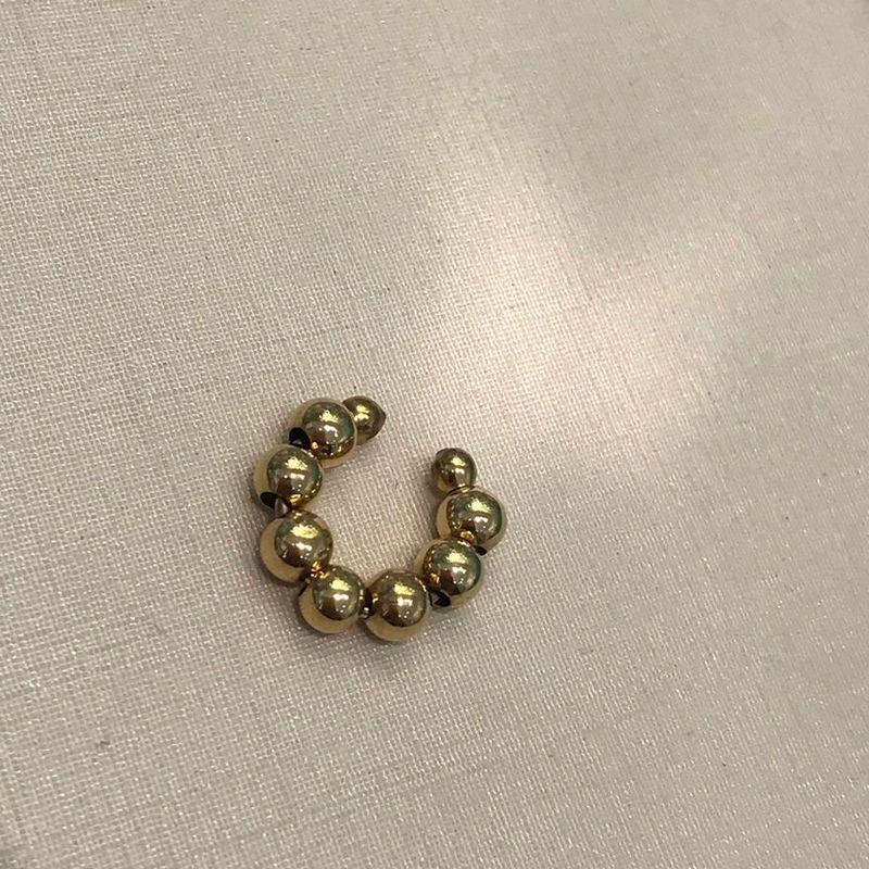 FAKE PIERCING ESFERAS BANHADO A OURO