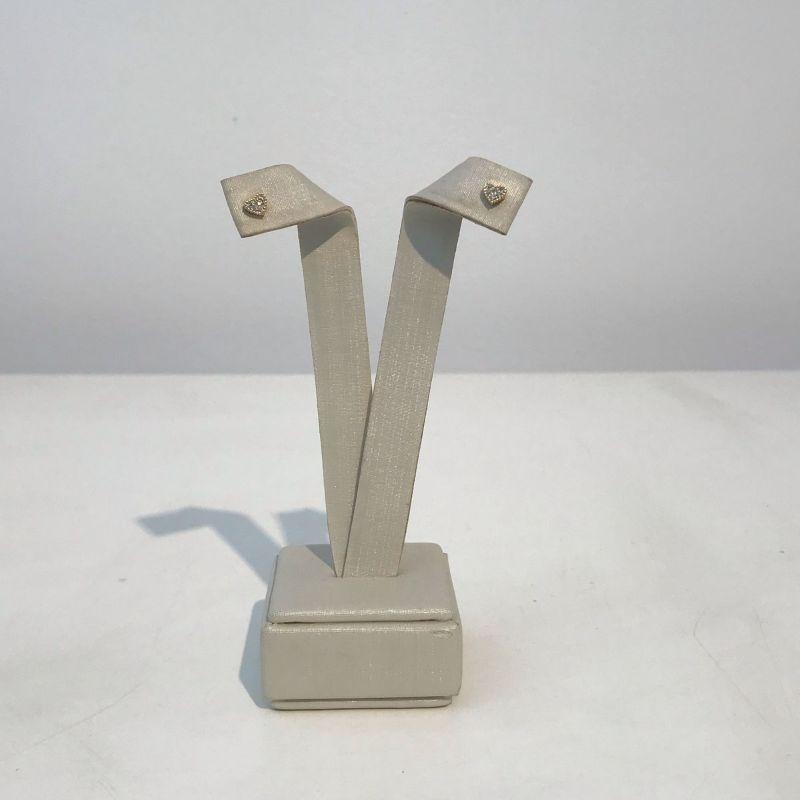 MINI CORAÇÃO ZIRCÔNIA BANHADO A OURO