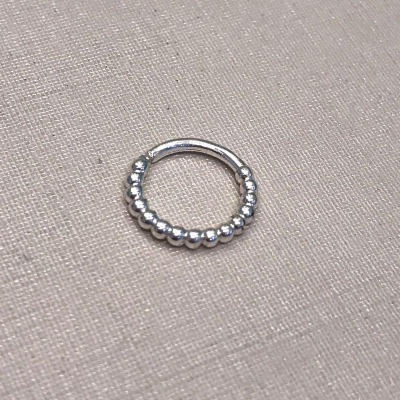 PIERCING MINI ESFERA BANHADO A PRATA