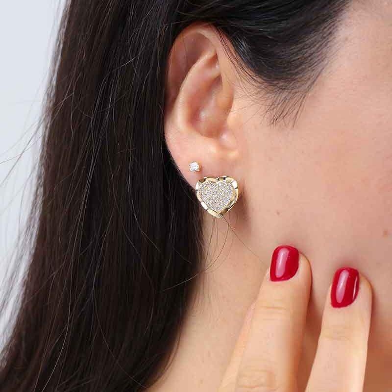 PONTINHO DE LUZ EM ZIRCÔNIA BANHADO A OURO