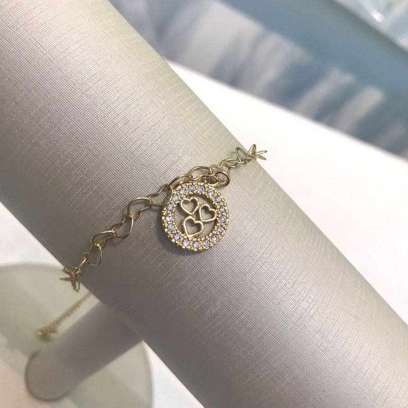 PULSEIRA AMOR INFINITO BANHADO A OURO