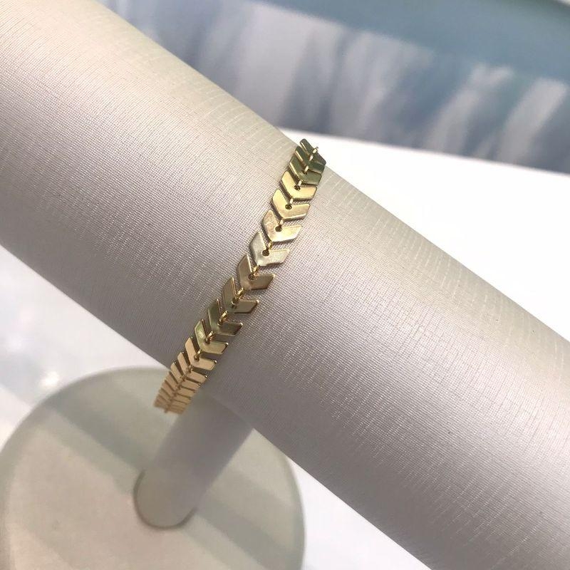 PULSEIRA ESCAMAS BANHADO A OURO