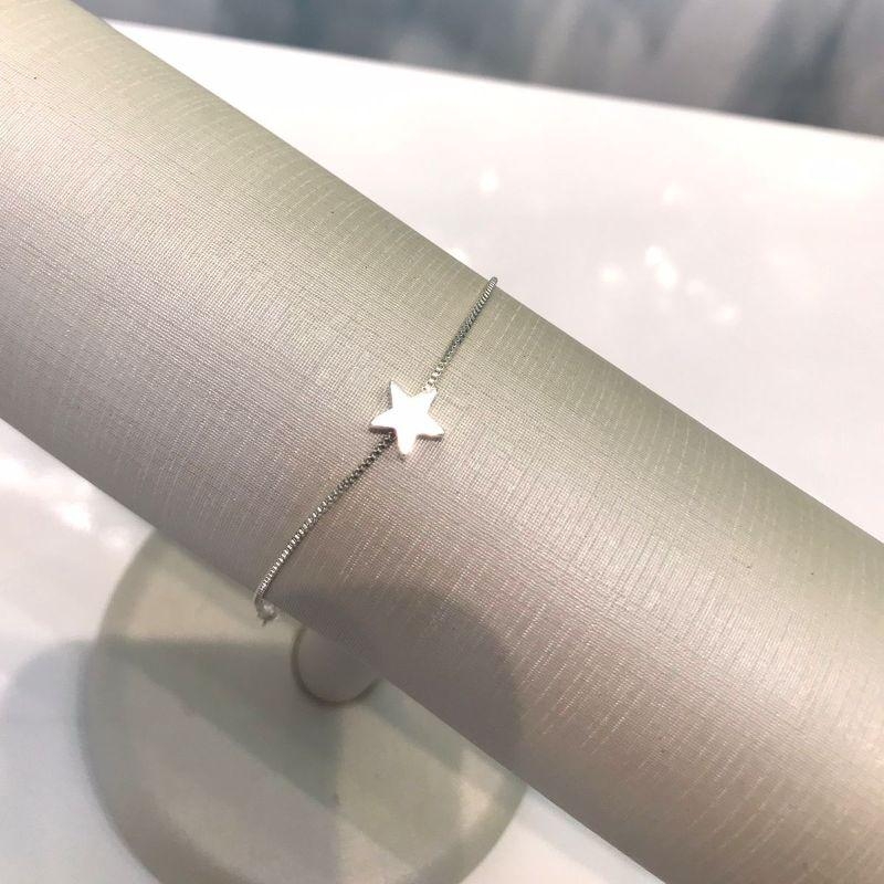PULSEIRA ESTRELA JEWELRY BANHADO A PRATA