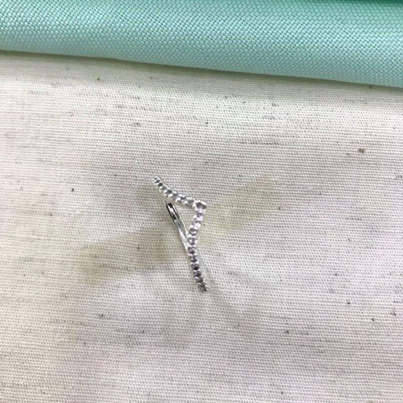 ANEL COROA ZIRCÔNIA BANHADO A PRATA