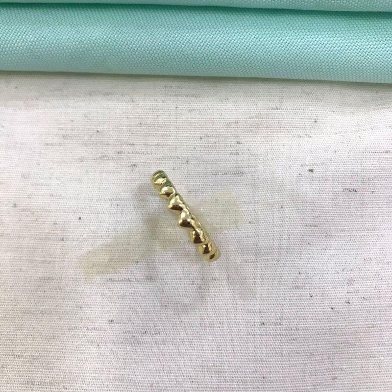 ANEL GOMOS BANHADO A OURO