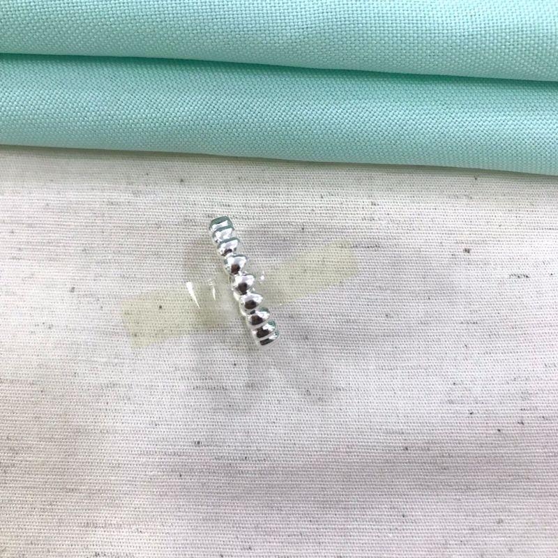 ANEL GOMOS BANHADO A PRATA