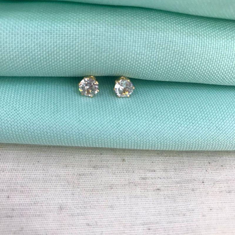 BRINCO PONTO DE LUZ TAM M BANHADO A OURO