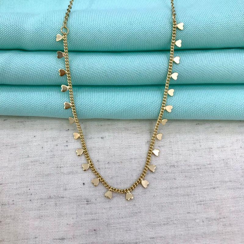 COLAR LOVELY BANHADO A OURO