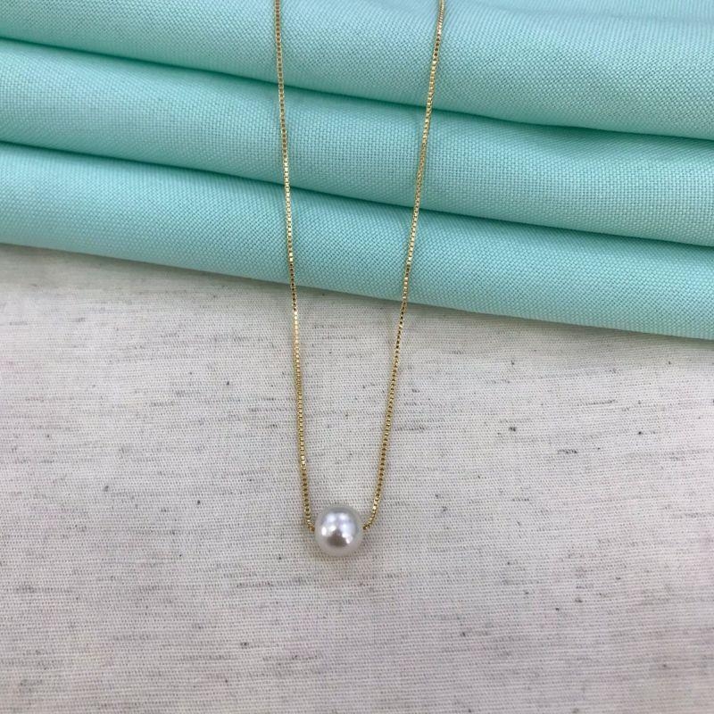 COLAR PÉROLA JEWELRY BANHADO A OURO