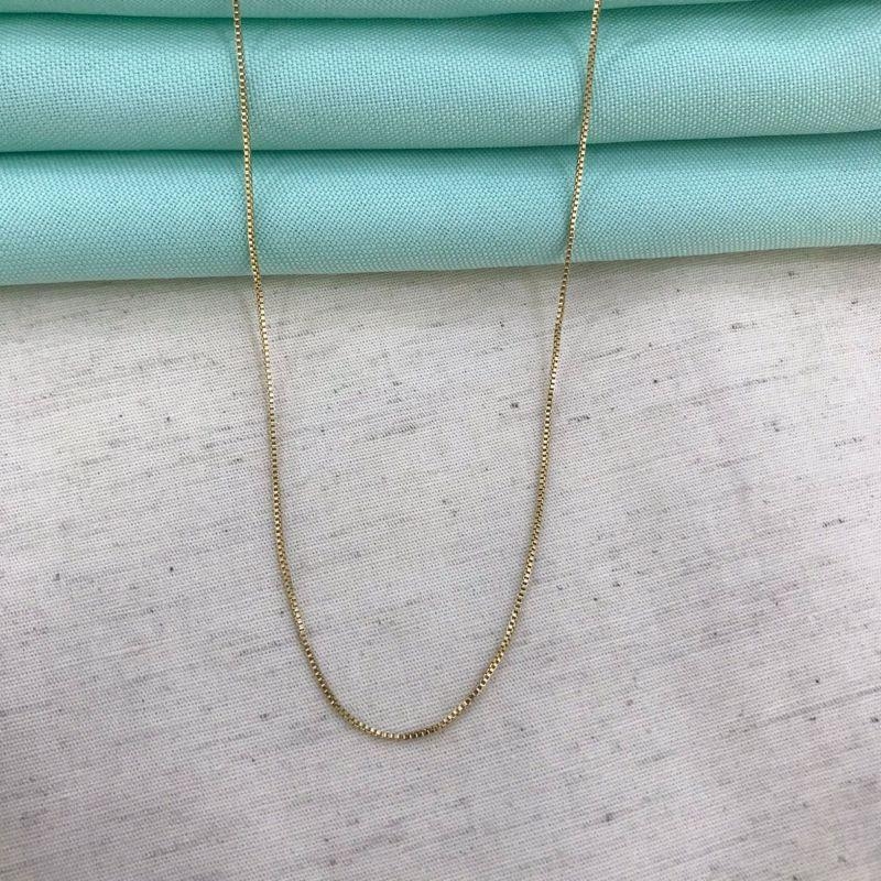 COLAR VENEZIANA BANHADO A OURO