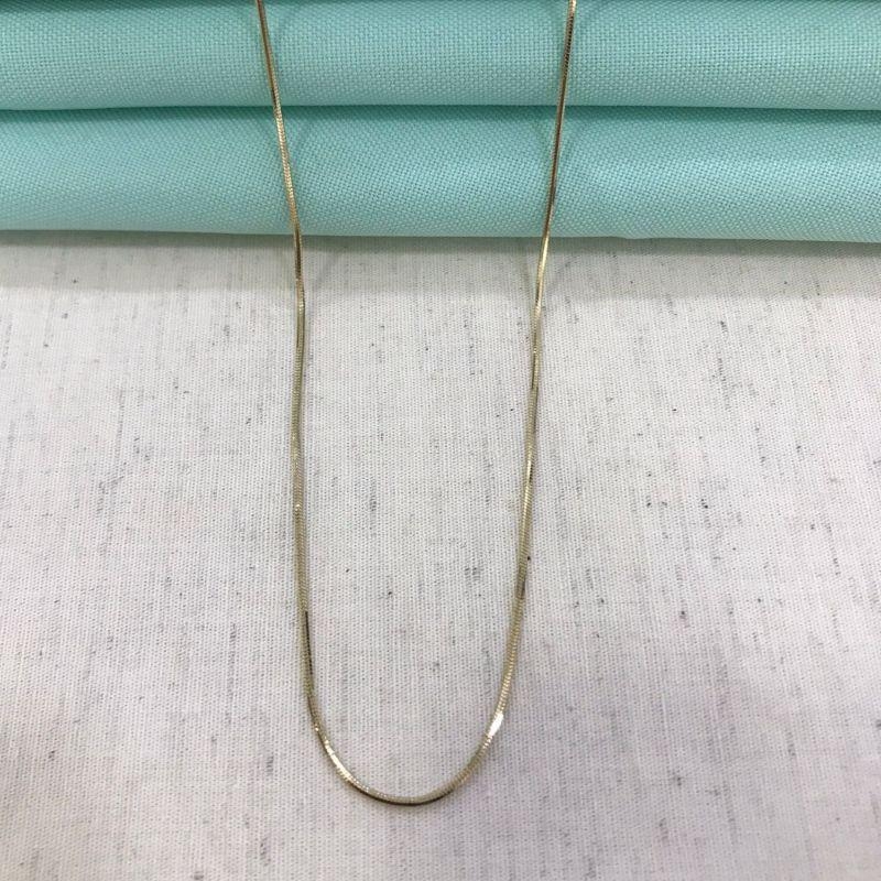 CORRENTE RABO DE RATO BANHADO A OURO