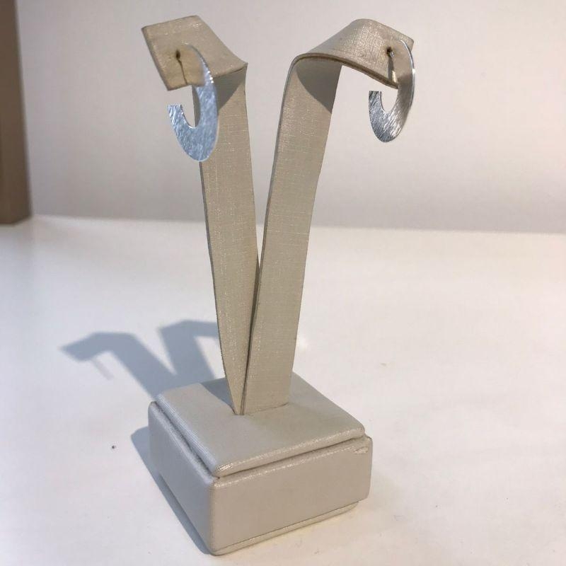 MEIA ARGOLA FOSCA BANHADO A PRATA