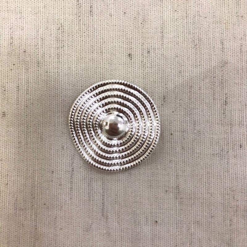 PINGENTE DESIGN AMASSADO TEXTURIZADO BANHADO A PRATA