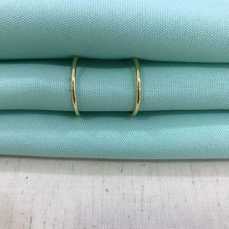 ARGOLA FINA BANHADO A OURO