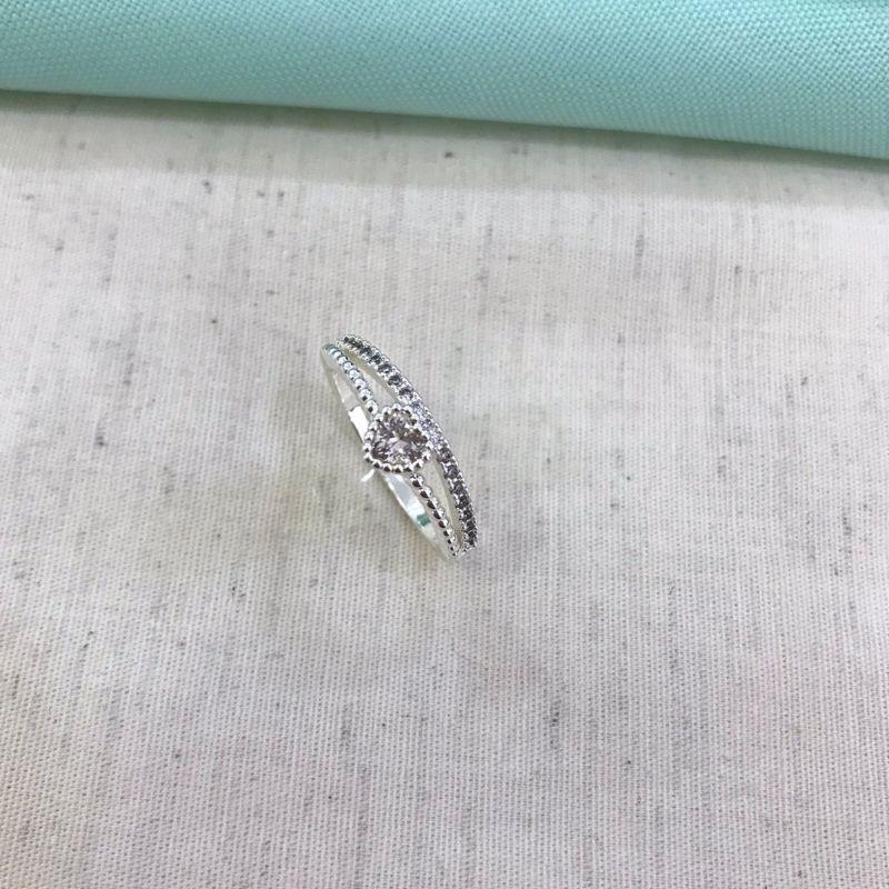 ANEL DUPLO CORAÇÃO BANHADO A PRATA