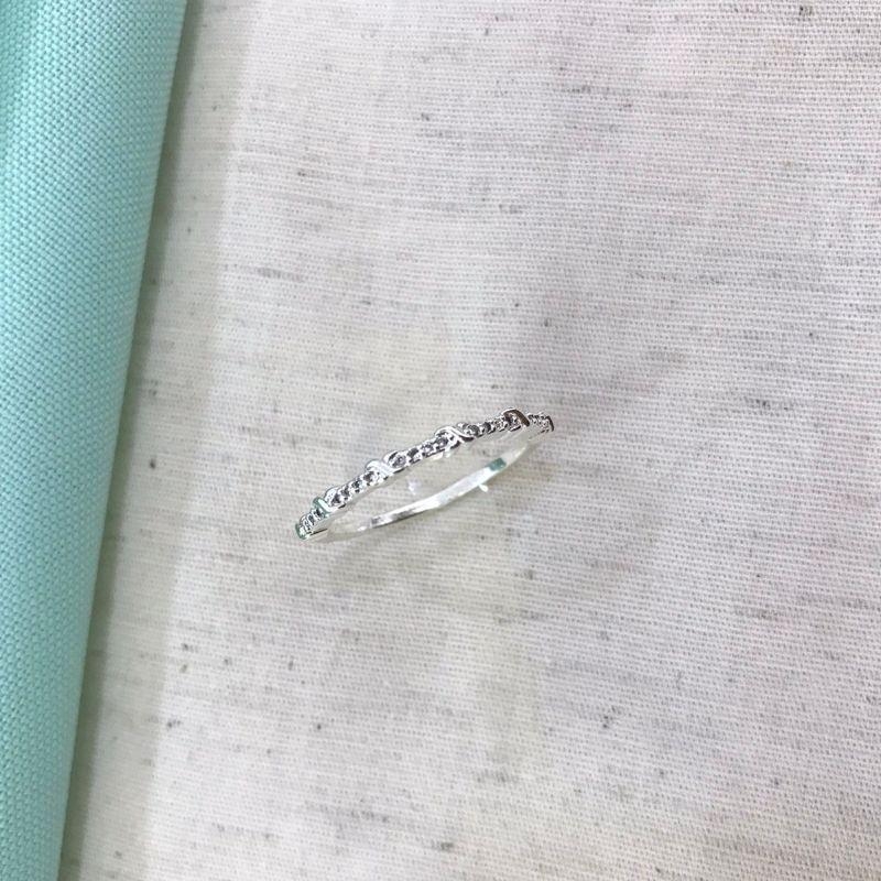 APARADOR FINO ZIRCÔNIA BANHADO A PRATA