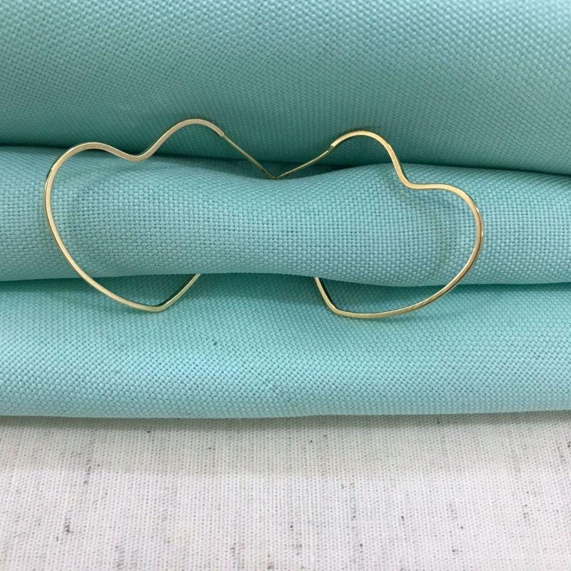 ARGOLA CORAÇÃO BANHADO A OURO