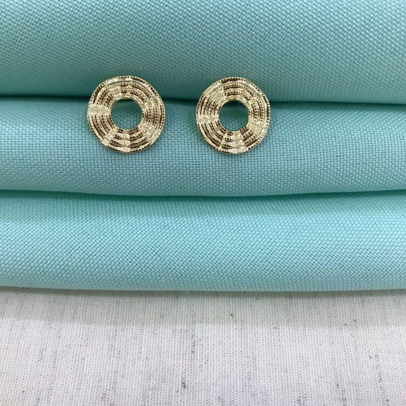 BRINCO ENTRELAÇOS BANHADO A OURO